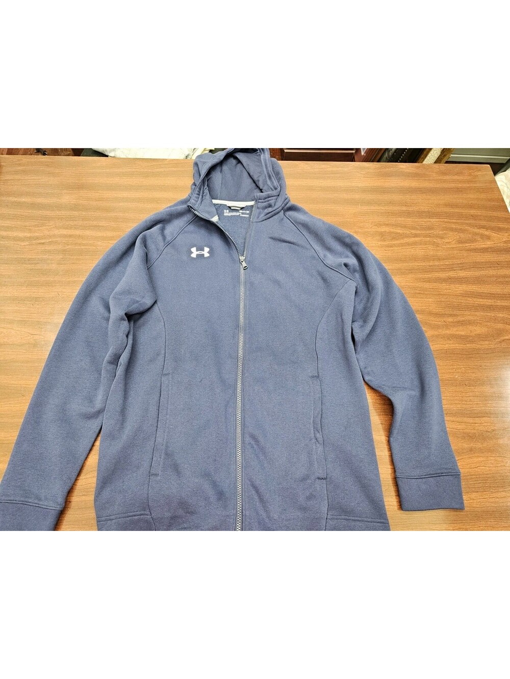 Under Armour ColdGear Women Blue Zip Up S Hoodie Athletic Gymwear Performance